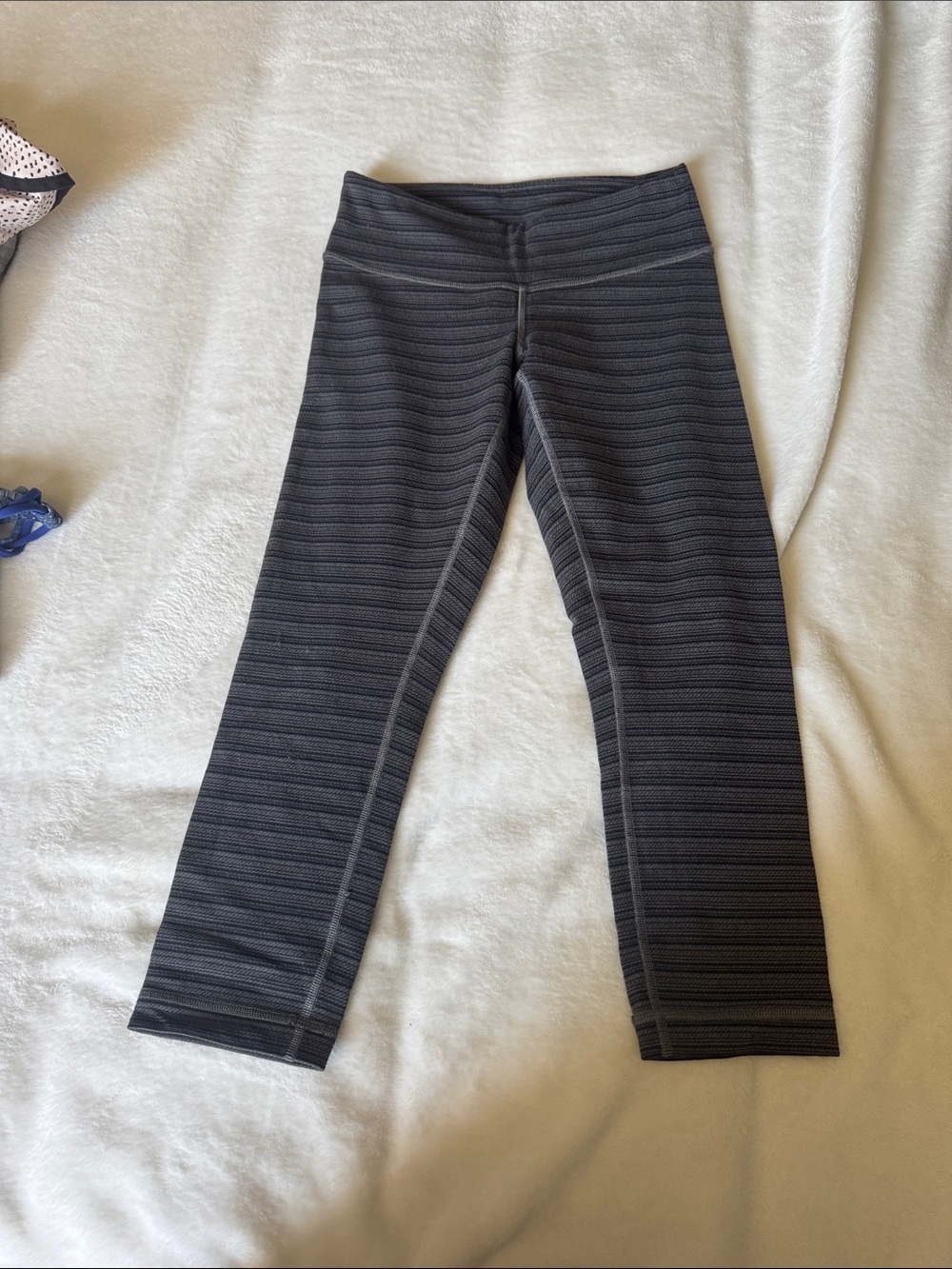 lululemon athletica Black Striped Athletic Shorts